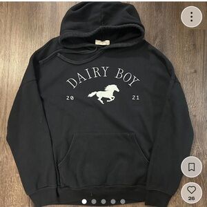 Dairy boy black sweatshirt